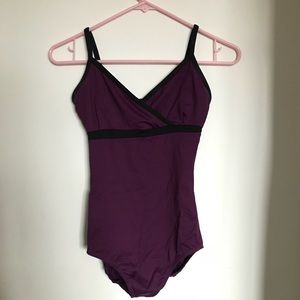 Purple/Black Eurotard Ballet Leotard